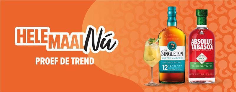 Helemaal nu. Proef de tends